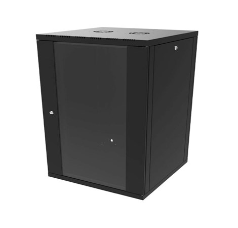 Canovate 15U 600x450x765 SINGLE zidni ormar s bočnim stranama koje se mogu otvoriti izvana, crni (WS3O-9-156DF)