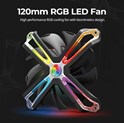 Zalman ZM-SF120 hladnjak za kućište 120×120×26mm, RGB, FDB Bearing, crni