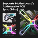 Zalman ZM-SF120 hladnjak za kućište 120×120×26mm, RGB, FDB Bearing, crni