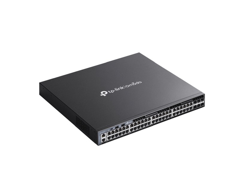 TP-Link 48-Port Omada Gigabit Stackable Managed preklopnik (Switch) L3, 6×10 Gbps SFP+, 2xUSB 2.0, 1xRJ45 Console port, 1xUSB-C console port, 1xRJ45 management port, metalno kućište