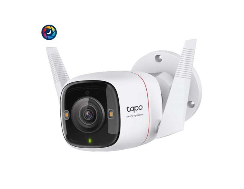 TP-Link Tapo C325WB ColorPro kamera 2K QHD 4MP, H.264, Color-Pro Night Vision, microSD, 2×Spotlights, dvosmjerni audio, detekcija pokreta, vodootporna IP66, Wi-Fi, Tapo app