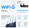 TP-Link AX3000 Archer AX55 Pro bežični usmjerivač (Dual-Band Router Wi-Fi 6) Multi-Gigabit 574 Mbps/2402 Mbps (2.4 GHz/5 GHz) 802.11ax/a/b/g/n/ac, 2×  WAN/LAN, 3× Gigabit LAN, USB 3.0, 4×fiksne antene