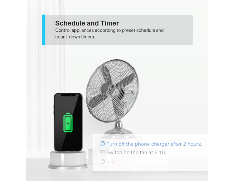 TP-Link Tapo P100-2 WiFi Smart Plug (2 pack) 2.4GHz, 802.11b/g/n, BT4.2, Tapo app, Wi-Fi kontrola, Timer/Schedule postavke, Glasovna kotrola Amazon Alexa/Google Assistant 