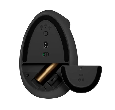 Logitech Lift bežični vertikalni ergonomski miš, USB, sivi (910-006473)