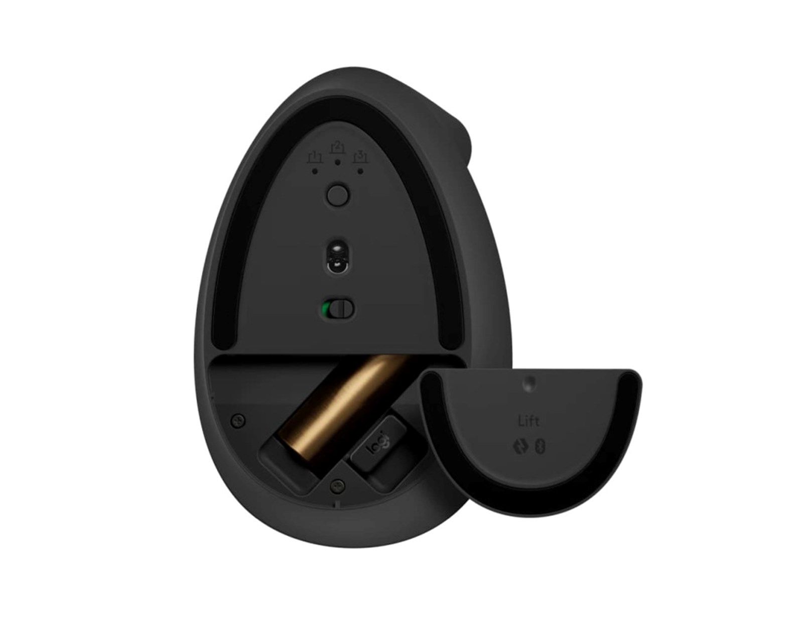 Logitech Lift bežični vertikalni ergonomski miš, USB, sivi (910-006473)