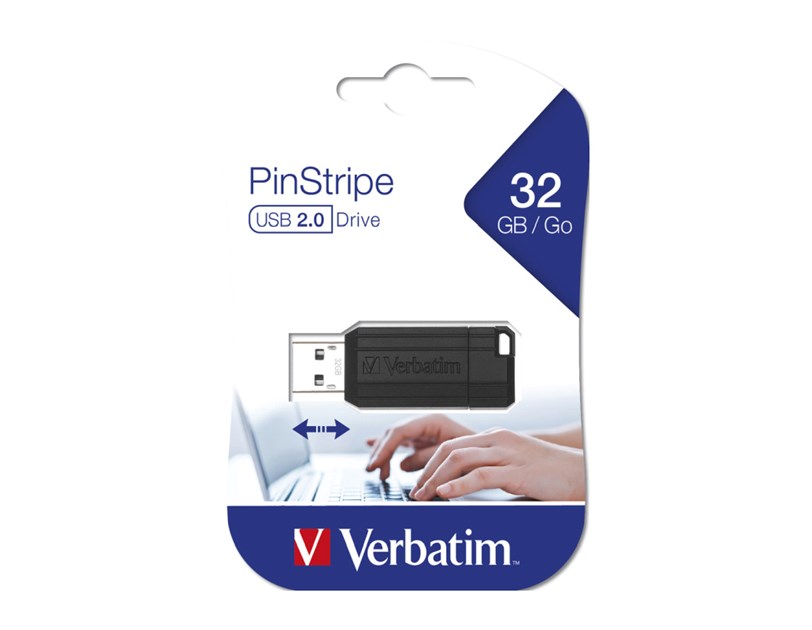 Verbatim USB2.0 PinStripe 32GB, crni