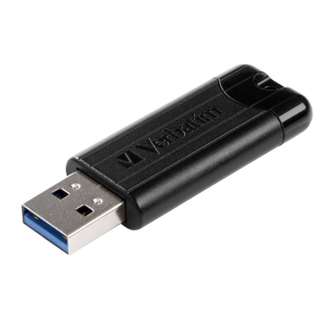 Verbatim PinStripe 256GB USB3.2 Gen1, crni