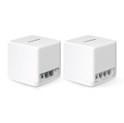 Mercusys Halo H60X(2-pack) AX1500 Whole Home Mesh WiFi 6, Dual-Band 300Mbps/1201Mbps (2.4GHz/5GHz), 802.11ax/ac/n/a 2.4 GHz - 802.11n/b/g 5 GHz, 5×G-LAN/WAN, Mercusys app