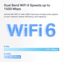Mercusys Halo H60X(2-pack) AX1500 Whole Home Mesh WiFi 6, Dual-Band 300Mbps/1201Mbps (2.4GHz/5GHz), 802.11ax/ac/n/a 2.4 GHz - 802.11n/b/g 5 GHz, 5×G-LAN/WAN, Mercusys app
