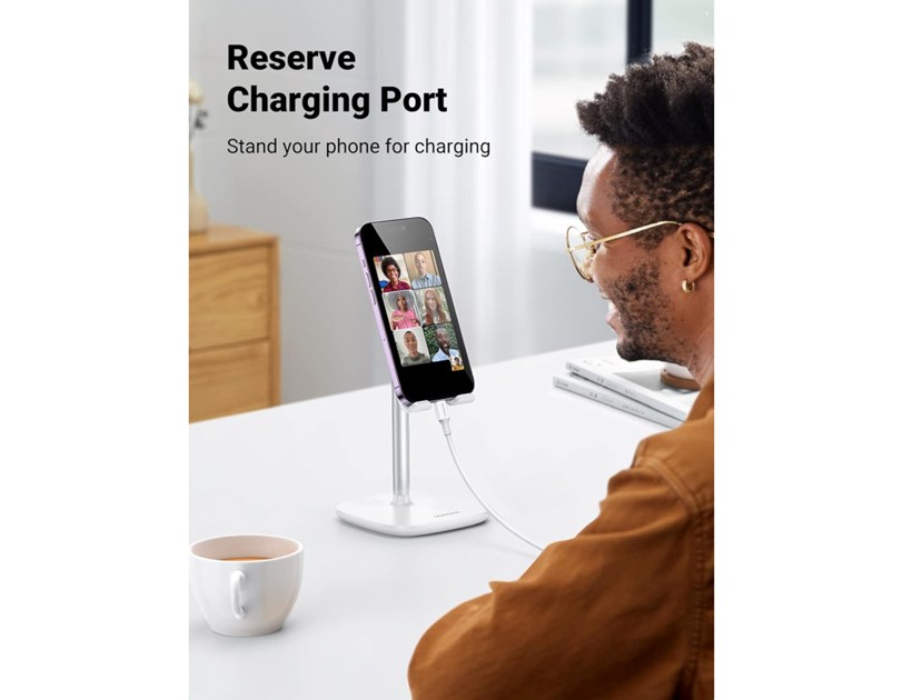 UGREEN Držač za smartphone, stolni, metalni, srebrni