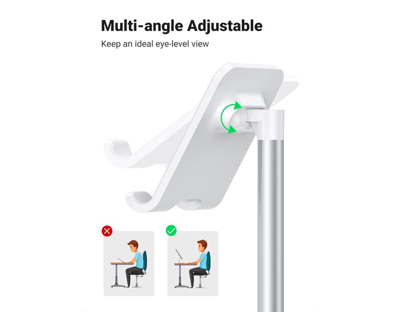 UGREEN Držač za smartphone, stolni, metalni, srebrni