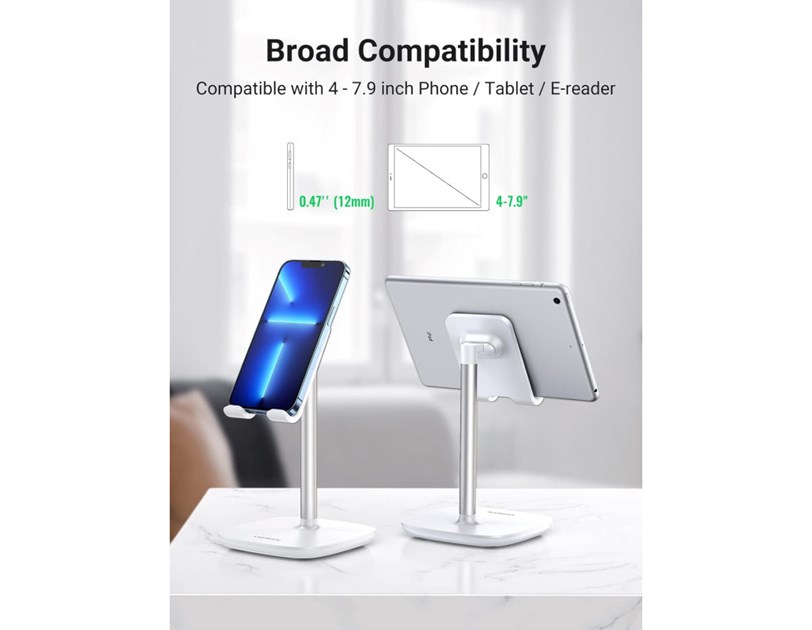 UGREEN Držač za smartphone, stolni, metalni, srebrni