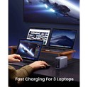 UGREEN Nexode GaN II Tech zidni punjač 300W, 4xUSB-C, 1xUSB-A, PD, sivi