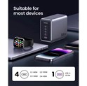 UGREEN Nexode GaN II Tech zidni punjač 300W, 4xUSB-C, 1xUSB-A, PD, sivi