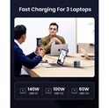 UGREEN Nexode GaN II Tech zidni punjač 300W, 4xUSB-C, 1xUSB-A, PD, sivi