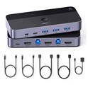UGREEN KWM switch 3x HDMI, 2x USB-C, 3x USB-A,2x USB-B