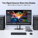 UGREEN KWM switch 3x HDMI, 2x USB-C, 3x USB-A,2x USB-B