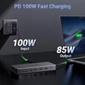 UGREEN 13-portni USB-C HUB 1xDP 4K60, 2xHDMI 4K60, 1xUSB-C PD 100W, 1xUSB-C, 4x USB-A, RJ45, 3.5mm, čitač kartica SD/TF