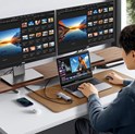 UGREEN 9-portni USB-C HUB 3xUSB-A,1xHDMI 4K 60, 1xVGA, 1xUSB-C PD 100W, 1xRJ45, 1xSD, 1xTF, sivi