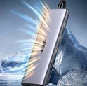 UGREEN 9-portni USB-C HUB 3xUSB-A,1xHDMI 4K 60, 1xVGA, 1xUSB-C PD 100W, 1xRJ45, 1xSD, 1xTF, sivi