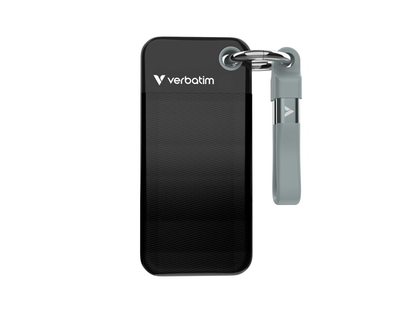 Verbatim Pocket 1TB SSD vanjski disk, USB 3.2 Gen2, Black/Grey