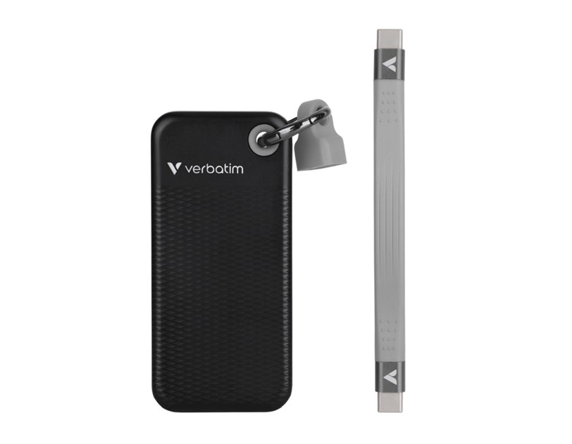 Verbatim Pocket 1TB SSD vanjski disk, USB 3.2 Gen2, Black/Grey