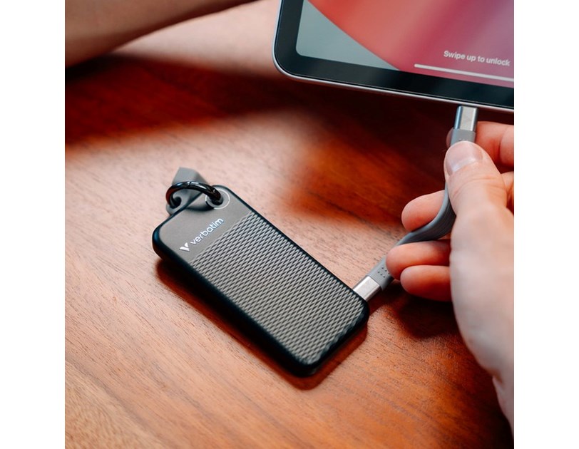 Verbatim Pocket 1TB SSD vanjski disk, USB 3.2 Gen2, Black/Grey