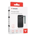 Verbatim Pocket 1TB SSD vanjski disk, USB 3.2 Gen2, Black/Grey