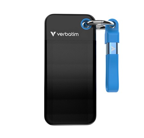 Verbatim Pocket 1TB SSD vanjski disk, USB 3.2 Gen2, Black/Blue