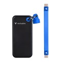 Verbatim Pocket 1TB SSD vanjski disk, USB 3.2 Gen2, Black/Blue