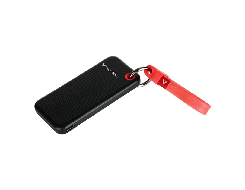 Verbatim Pocket 1TB SSD vanjski disk, USB 3.2 Gen2, Black/Red