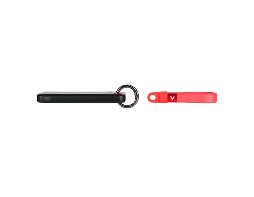 Verbatim Pocket 1TB SSD vanjski disk, USB 3.2 Gen2, Black/Red