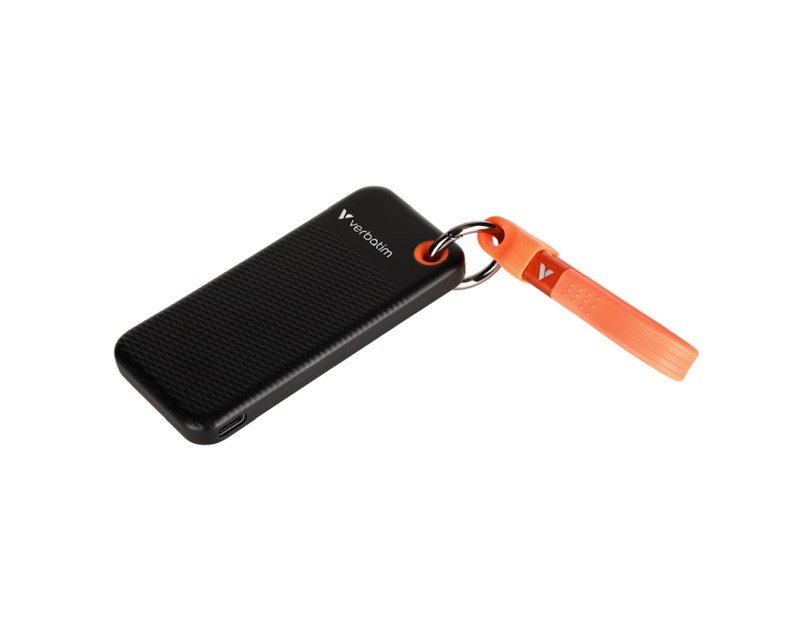 Verbatim Pocket 1TB SSD vanjski disk, USB 3.2 Gen2, Black/Orange