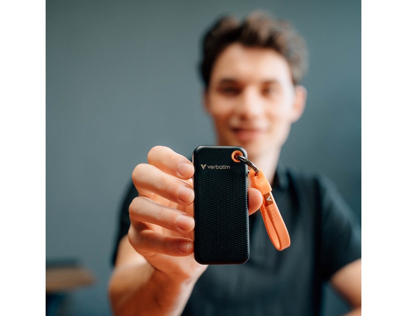 Verbatim Pocket 1TB SSD vanjski disk, USB 3.2 Gen2, Black/Orange