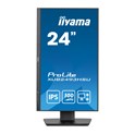 IIYAMA 24" XUB2493HSU-B6 FHD (1920×1080) IPS, Pivot, 100Hz, 16:9, 4ms, 250 cd/m2, 1000:1, HDMI/DP, 2×USB-A, Ultraslim, zvučnici, crni