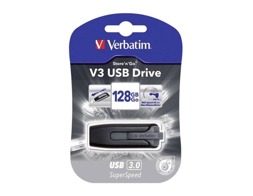 Verbatim V3 128GB USB3.2 Gen1, crni 