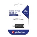 Verbatim USB-C stick Store'n'Go 3.2 Gen1, 64GB, crni