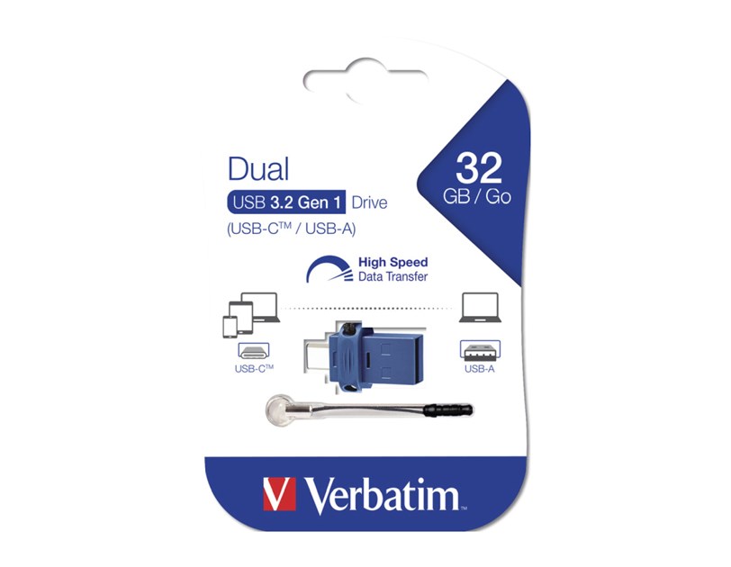 Verbatim Dual Store'n'Go 32GB  USB-C/USB-A, USB 3.2 Gen 1 