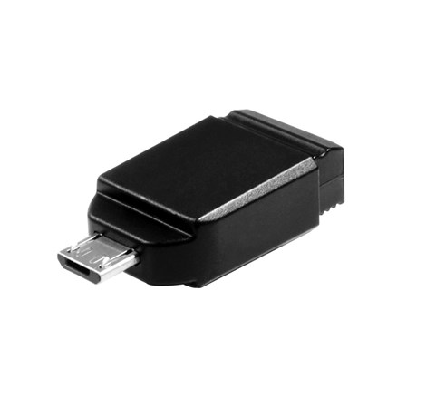Verbatim USB2.0 Nano Store'n'Go 32GB + OTG microUSB adapter, crni 