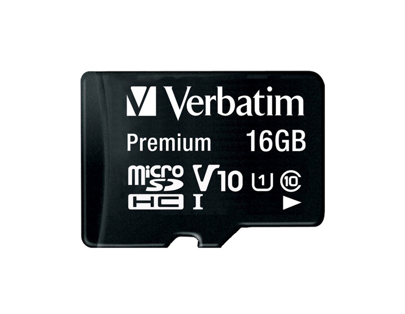 Verbatim memorijska kartica Premium Micro SDHC Secure Digital 16GB Class 10 + adapter