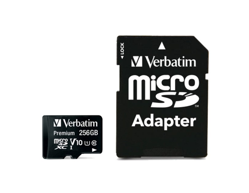 Verbatim memorijska kartica Premium Micro SDXC Secure Digital 256GB Class 10 + adapter