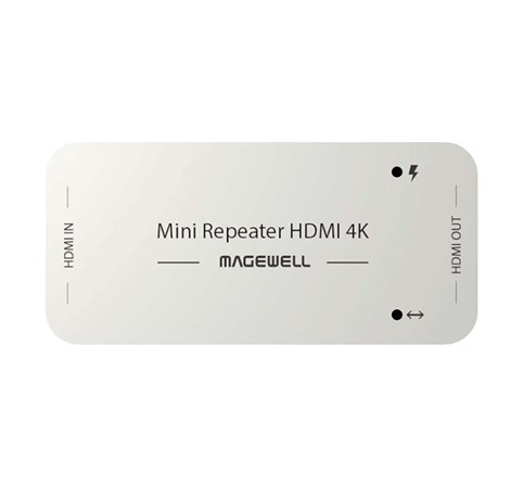 Magewell Mini Repeater HDMI 4K, The repeater receives and equalizes an HDMI signal and outputs it to another HDMI cable (43010)