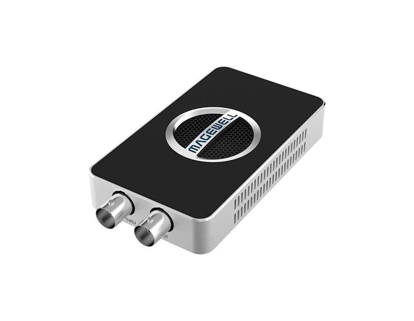 Magewell USB Capture SDI 4K Plus, USB3.0 DONGLE, 1-channel HD/3G/2K/6G SDI 4K/30fps with loop-through out, plus extra audio line in/out, Plug and Play, Windows/Linux/Mac (32100)