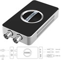 Magewell USB Capture SDI 4K Plus, USB3.0 DONGLE, 1-channel HD/3G/2K/6G SDI 4K/30fps with loop-through out, plus extra audio line in/out, Plug and Play, Windows/Linux/Mac (32100)