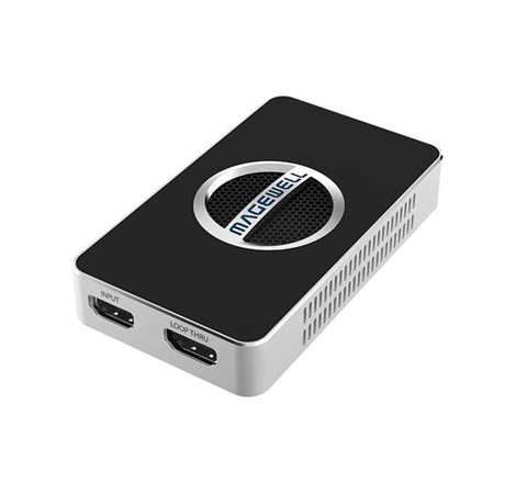 Magewell USB Capture HDMI 4K Plus, USB3.0 DONGLE, 1-channel 4K/30fps HDMI with loop-through out, plus extra audio mic in/out, Plug and Play, Windows/Linux/Mac (32090)