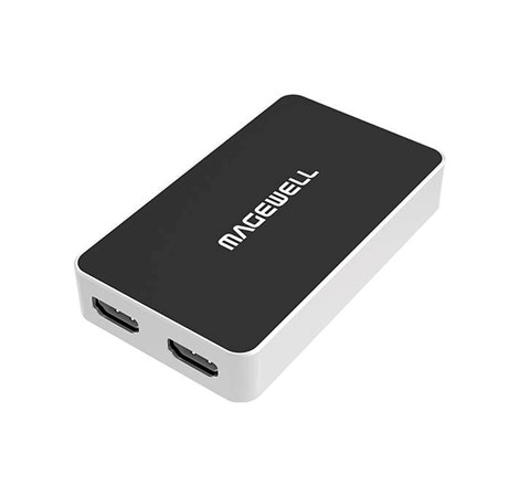 Magewell USB Capture HDMI Plus, USB3.0 DONGLE, 1-channel HDMI with loop-through out, plus extra audio mic in/out, Plug and Play, Windows/Linux/Mac (32040)