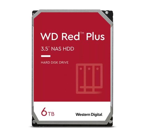 Western Digital Red Plus 6TB SATA3, 5400rpm, 256MB cache (WD60EFPX)