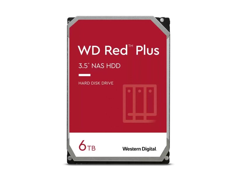 Western Digital Red Plus 6TB SATA3, 5400rpm, 256MB cache (WD60EFPX)