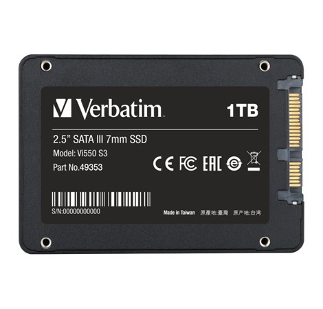 Verbatim Vi550 S3 1TB SSD SATA3 TLC, 2.5"