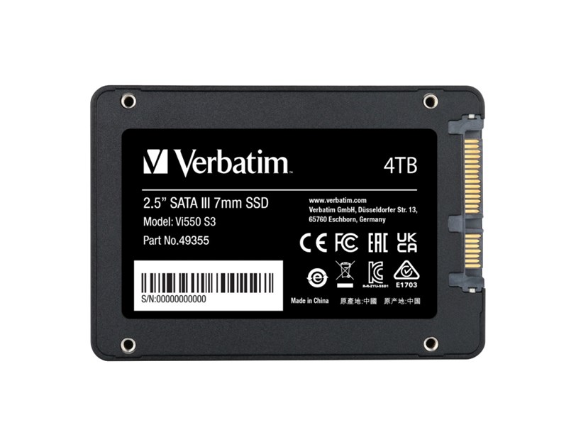 Verbatim Vi550 S3 4TB SSD SATA3 TLC, 2.5"